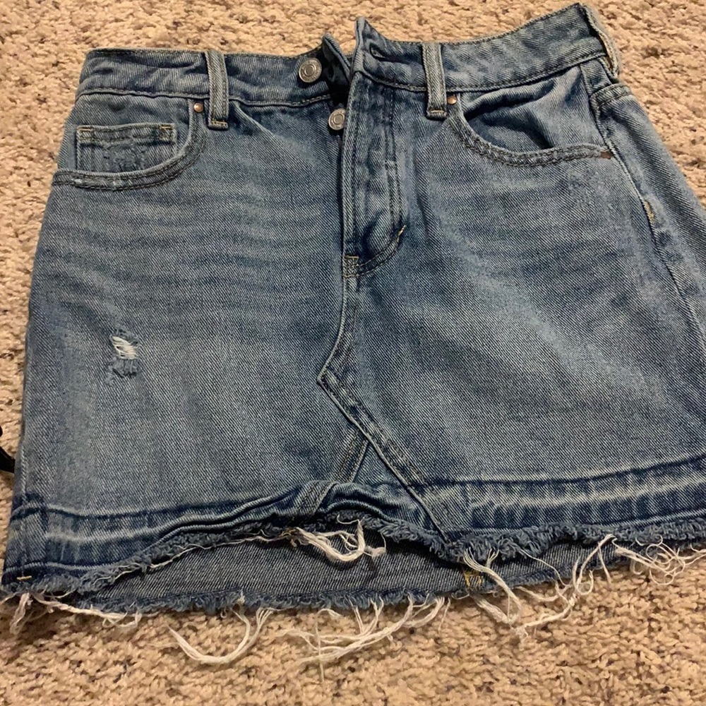 midi jean skirt